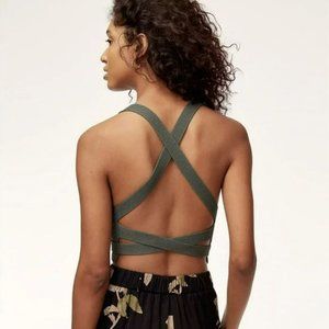 Wilfred Cayenne Knit Top Olive new with tags